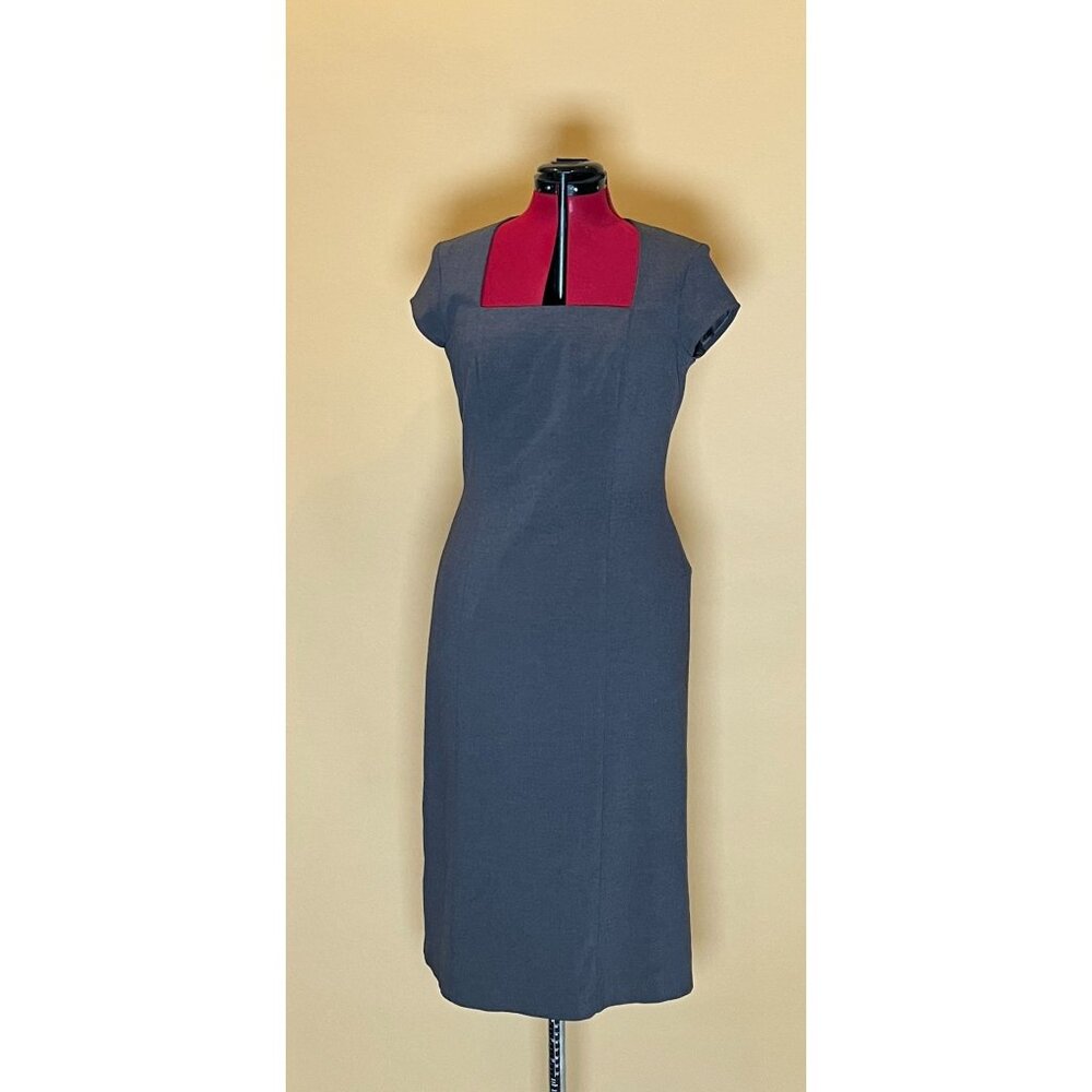 H&M Knee length dark blue dress